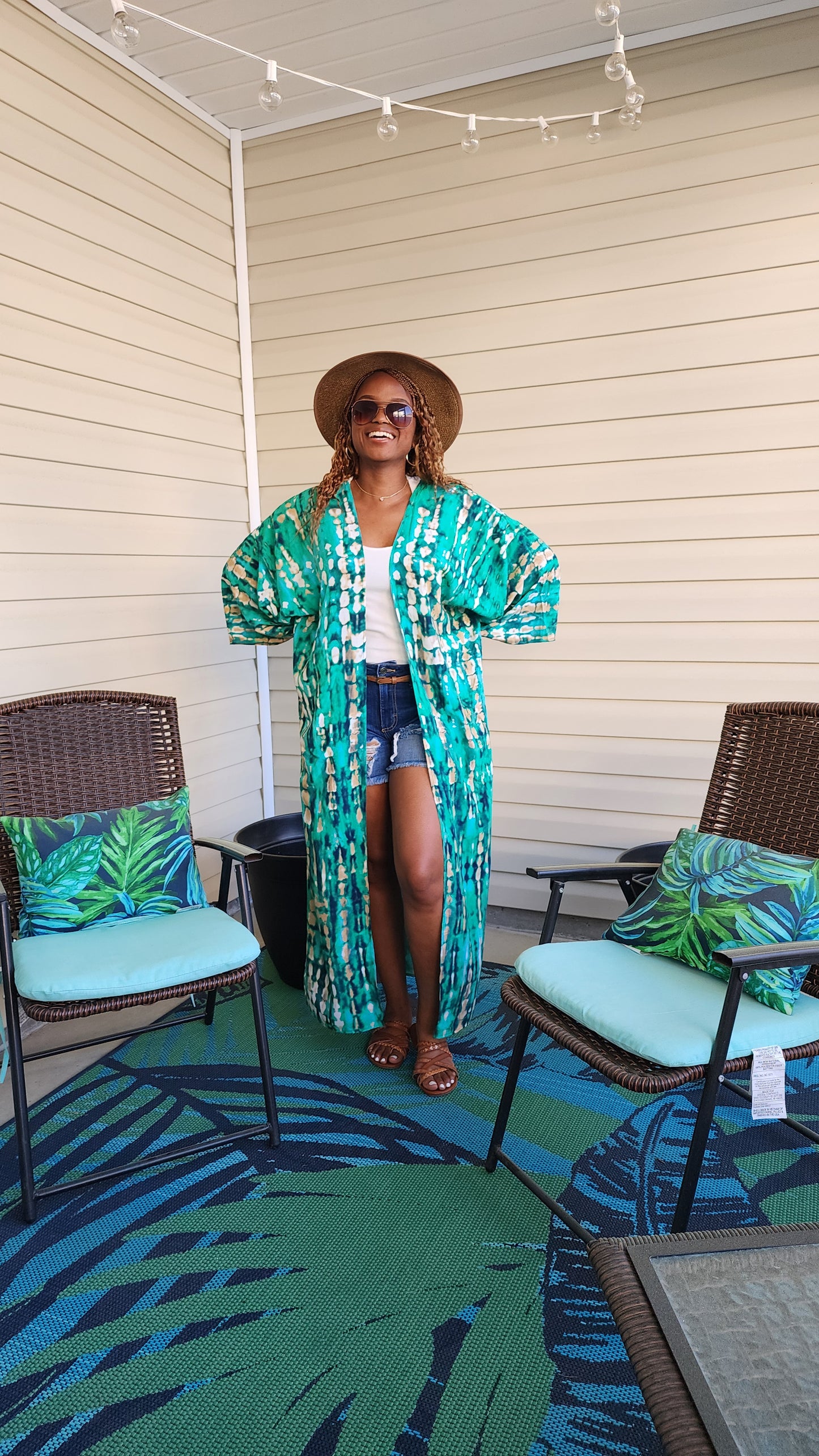 Summer Kimono (Sea Green)