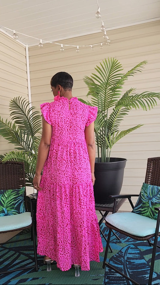 Pink Leopard Dress