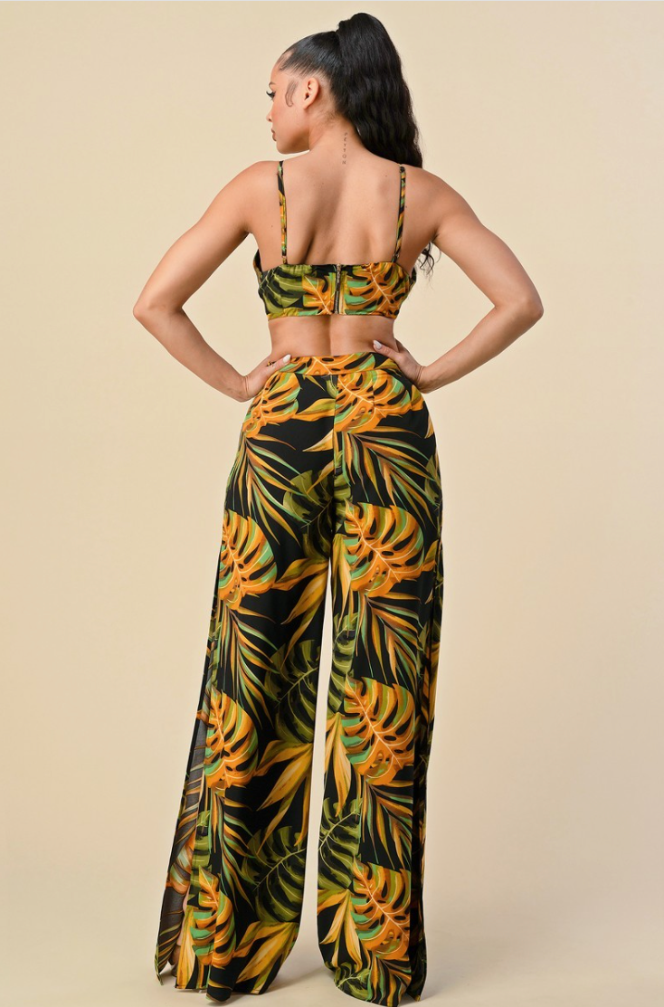 Night Palm Jumpsuit